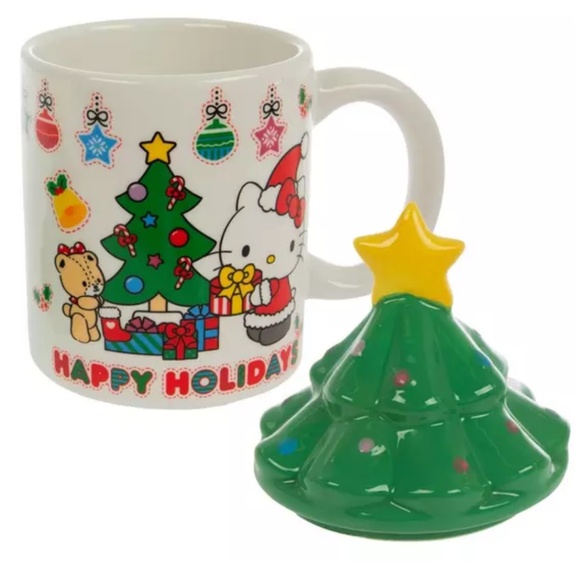 Sanrio Hello Kitty Mug With Tree Lid - Picture 2 of 3